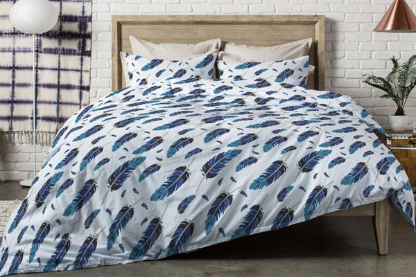 Pillowcase Pair Feathers