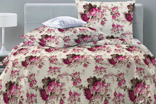 Fitted Sheet  Pink Flower