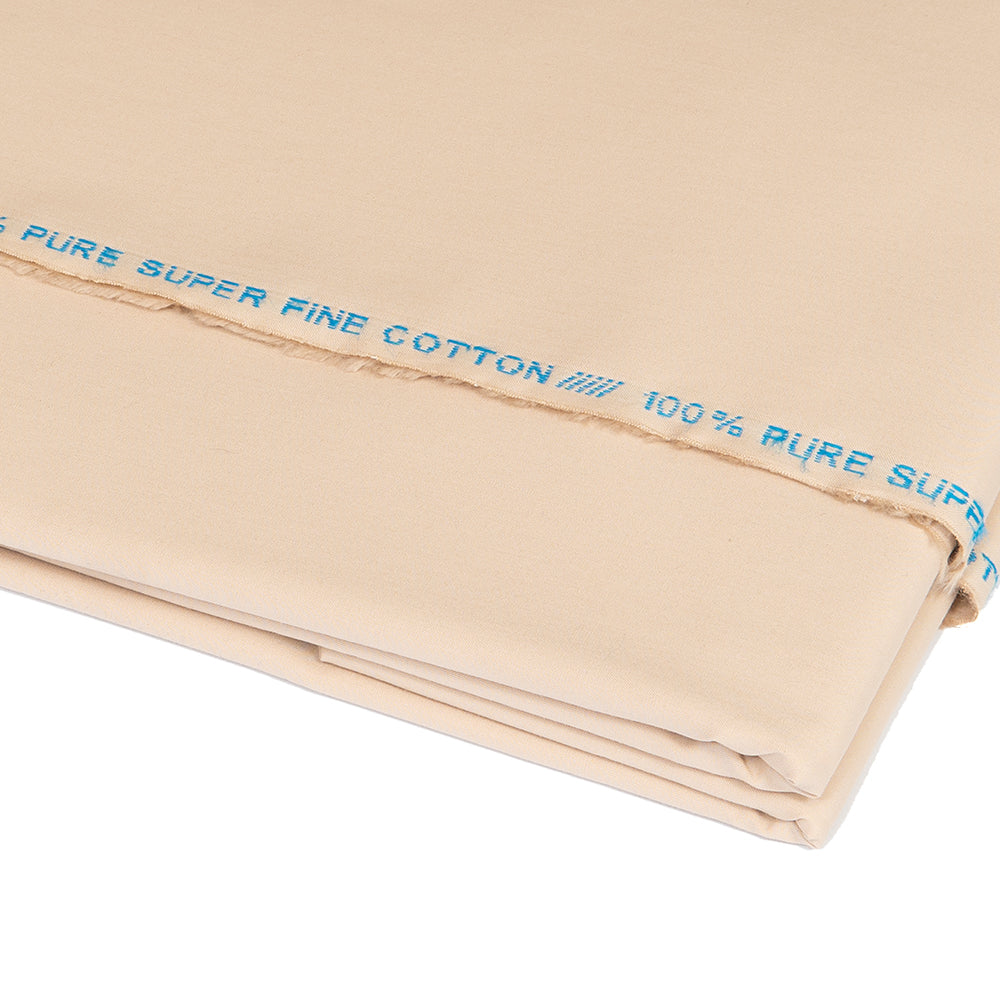 unstitched men Suiting prestige 100 % Cotton Colour Peach