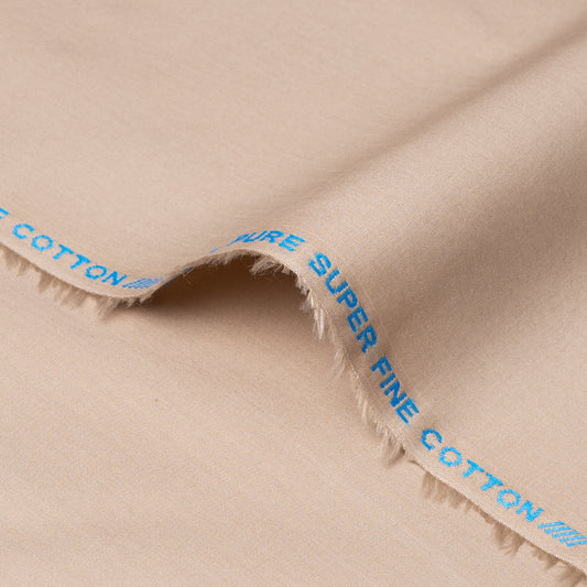 unstitched men Suiting prestige 100 % Cotton Colour Peach