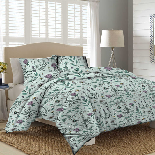 Bed sheet Cotton Satin PAULE GREEN