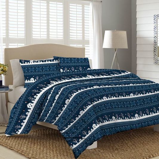 WINTER COMFORTER 400 GSM WINTER VILLAGE
