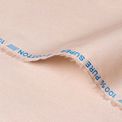 unstitched men Suiting prestige 100 % Cotton Colour Beige