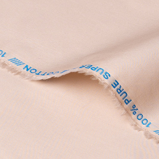 unstitched men Suiting prestige 100 % Cotton Colour Beige