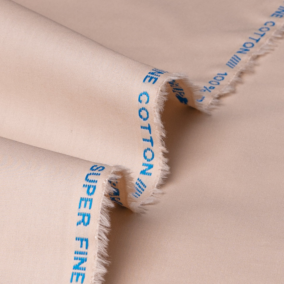 unstitched men Suiting prestige 100 % Cotton Colour Beige