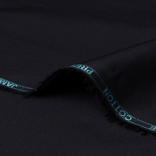 unstitched men Suiting prestige 100 % Cotton Colour Black
