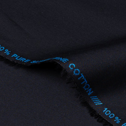 unstitched men Suiting prestige 100 % Cotton Colour Black