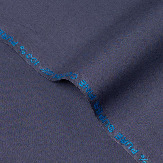 unstitched men Suiting prestige 100 % Cotton Colour Dk Grey