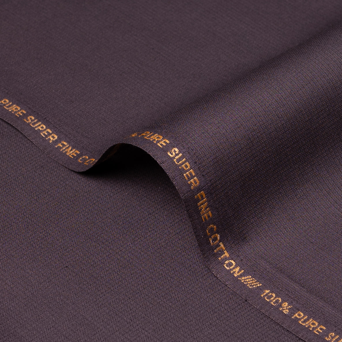 unstitched men Suiting Super Fine 100 % Cotton Colour Dk Brown