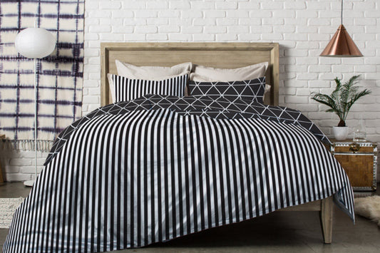 Duvet Cover Set Galaxy Black line F/R