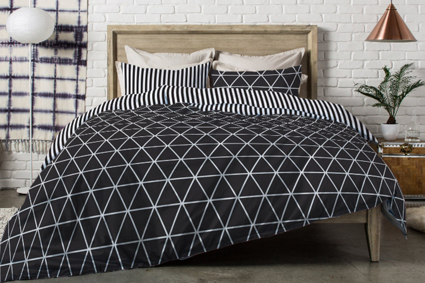 Duvet Cover Set Galaxy Black Star F/R