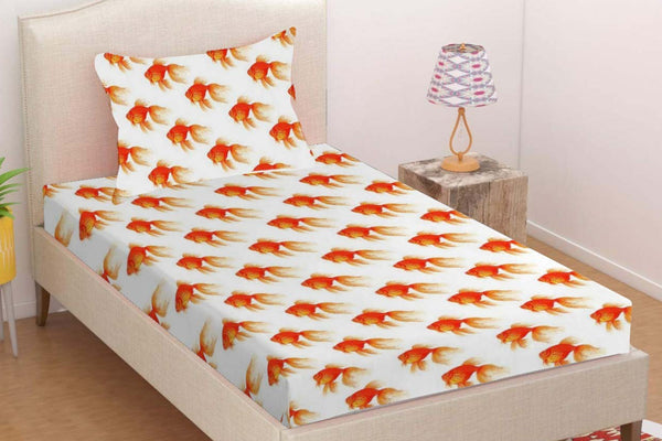 Kids Bed sheet golden fish