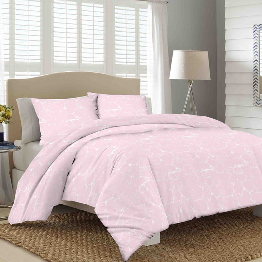 Pillowcase Pair Marble Pink