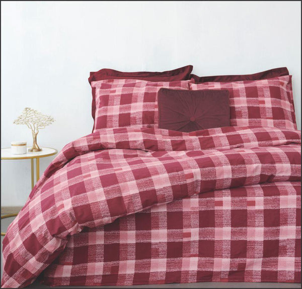 Bed sheet Set Red check
