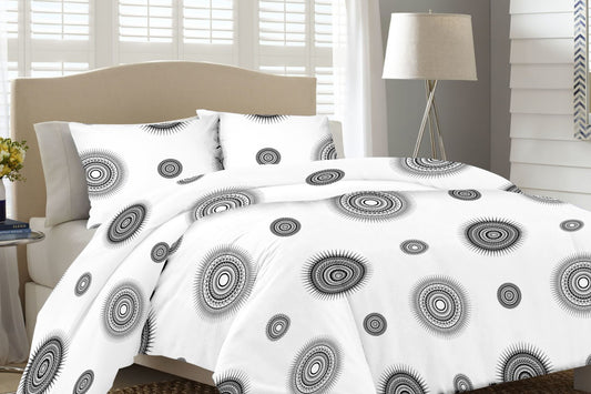 Prime Plus Cotton Duvet Cover Tango White F/R