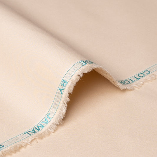 unstitched men Suiting prestige 100 % Cotton Colour Beige