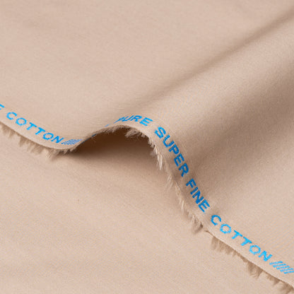 unstitched men Suiting prestige 100 % Cotton Colour Peach